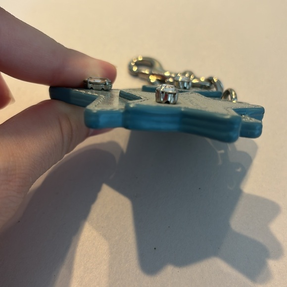 Coach Blue Stacked Star Keychain Bag Charm - Picture 7 of 7